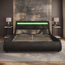 Aghadavy upholstered low profile deals platform bed